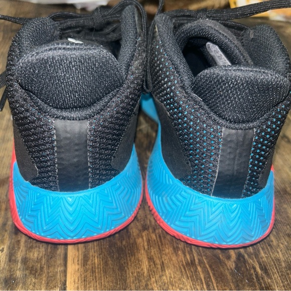 Adidas Basketball shoes‎ [unisex] Court Vision 2 J Size 7 Black White Blue - Picture 7 of 10